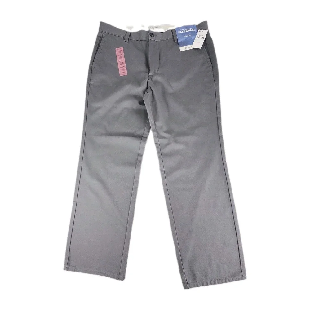 NWT Dockers Easy Khaki Slim Fit Men's 36x29 Office Stretch Gray City Minimalist